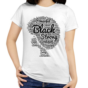 Kaos Powerful Black Strong 1