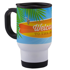 Travel Mug Welcome To The Beach