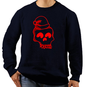 Jaket Sweater Santa SKull