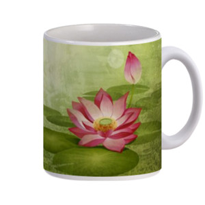 Mug gelas Bunga