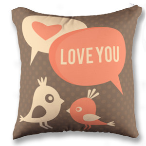 Bantal Valentine Cute Couple Bird