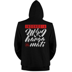 Jaket Hoodie INDONESIA NKRI HARGA MATI EST 1945 back print