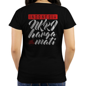 Kaos INDONESIA NKRI HARGA MATI EST 1945 back print