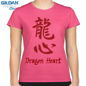 Kaos Kaos Hati Naga Kanji Dragon Heart Murah Gift 