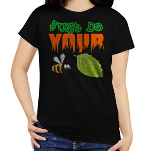 Kaos Kaos Just Do Your Bee Leaf