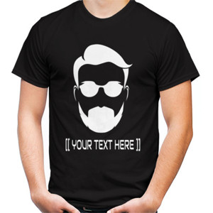 Kaos CUSTOM KAOS COOL FACE WHITE