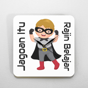 Jam Dinding Jam Dinding Anak Solej Rajin Belajar