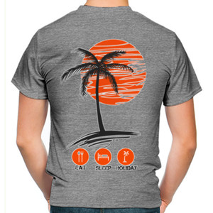 Kaos EAT SLEEP HOLIDAY