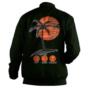 Jaket Bomber EAT SLEEP HOLIDAY