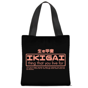 Tas Tote Fullprint IKIGAI