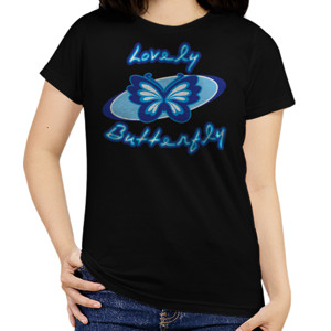 Kaos lovely butterfly