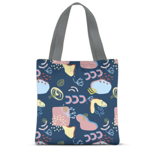 Tas Tote Fullprint Free Style - Blue
