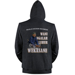 Jaket Hoodie WANI NGALAH LUHUR WEKASANE