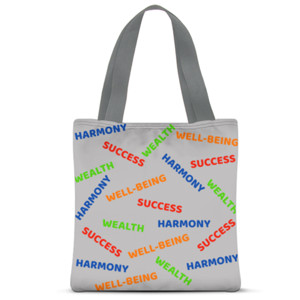Tas Tote Fullprint Harmony Success Wealth