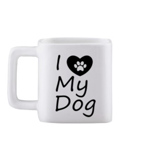 Mug Kotak I Love My Dog