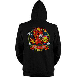 Jaket Hoodie Gong Xi Fa Chai 2026 – Fire Horse Lucky T-Shirt