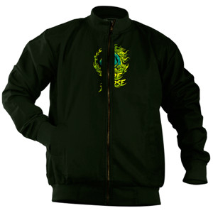 Jaket Bomber Fire Horse T-Shirt | Flaming Horse Artwork | Stree