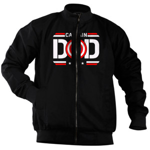 Jaket Bomber KAOS DISTRO - CAPTAIN DAD BEST FATHER - KAOS PAPA