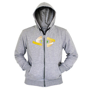 Hoodie Zipper Kaos Abstrak