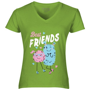 Kaos T shirt Wanita Kekinian Best Friends
