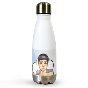 Botol Termos blue curly