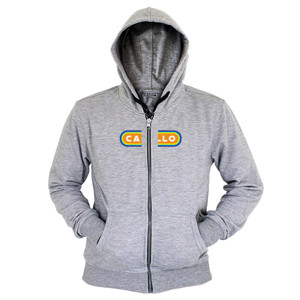 Hoodie Zipper camello