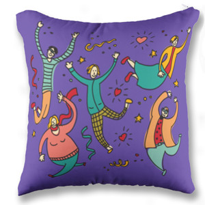 Bantal happy people patern