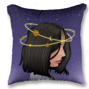 Bantal Women Galaxy - Square Pillow