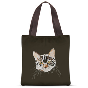 Tas Tote Fullprint Cat Bag