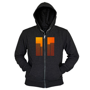 Hoodie Zipper Sunset City