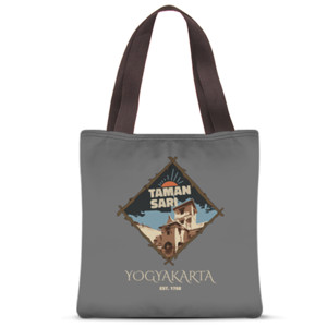Tas Tote Fullprint Tote Bag Taman Sari Yogyakarta