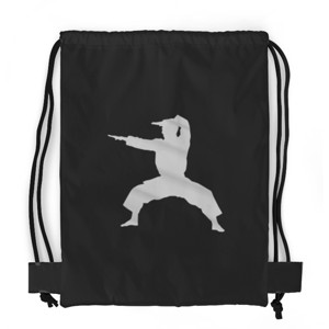 Tas Serut Fullprint Siluet Pendekar Beladiri