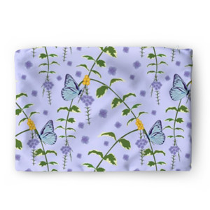 Sarung Bantal Blue Butterfly in the Garden