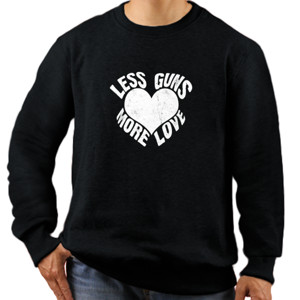 Jaket Sweater Less guns more love
