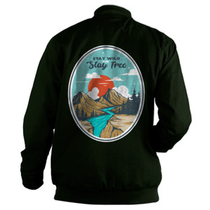 Jaket Bomber Stay wild for stay free
