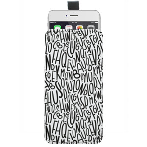Sarung HP Pouch #Black&White - ABC