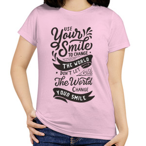 Kaos Motivasi - Use Your Smile To Change The World