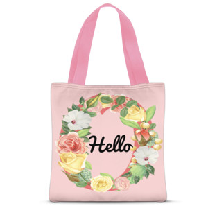 Tas Tote Fullprint Hello
