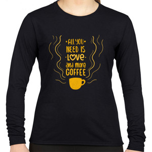 Kaos All You Need is Love and More Coffee