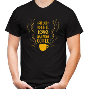 Kaos All You Need is Love and More Coffee