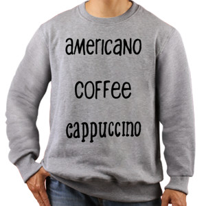 Jaket Sweater Americano Coffee Cappucino  