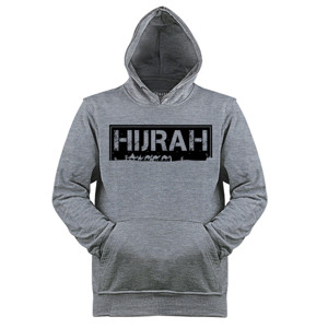 Jaket Hoodie Dakwah - Hijrah (Hitam)