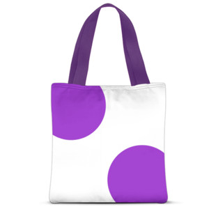 Tas Tote Fullprint Dark Orchid