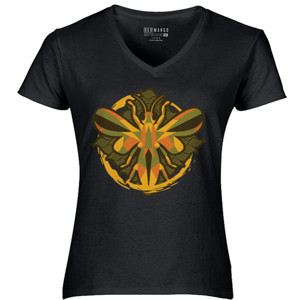 Kaos Warm Color Gemetric Bee