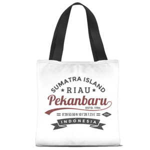 Tas Tote Fullprint Pekanbaru (vintage - grunge) 