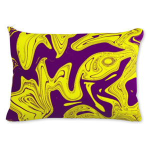 Bantal Sofa Purple Yellow Marble Art Customic47