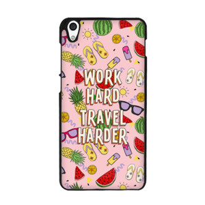 work hard travel harder iphone case Casing HP