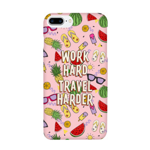 work hard travel harder iphone case Casing HP
