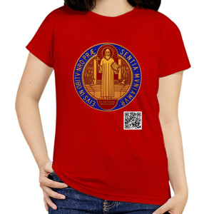 Kaos Front&Back Wanita ST. BENEDICT MEDAL
