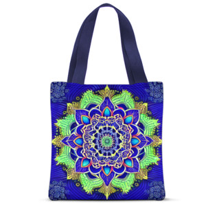 Tas Tote Fullprint Tas Tote Full Print Lukisan Colorful Mandala 4